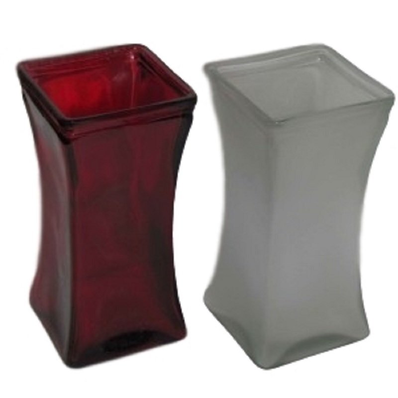 אגרטל מלבני בשני צבעים